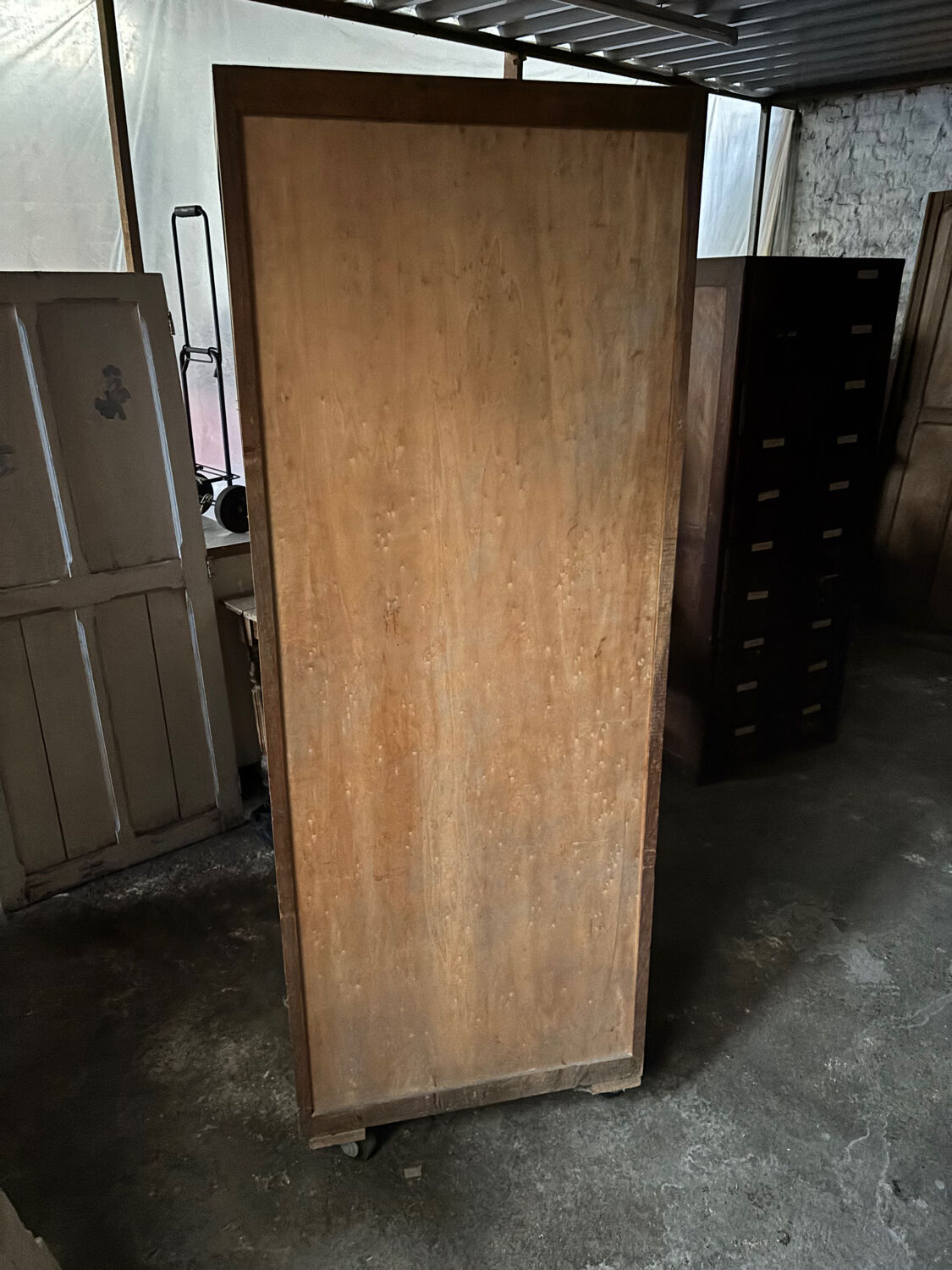 Art Deco wardrobe on wheels