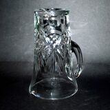 Pichet cruche en cristal richement taillé, 1950