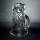 Pitcher in richly cut crystal, 1950