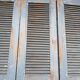 Lot 3 shutters door door carved painted patinated