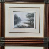 Lithographies paysages - signées F. Buhlinger -