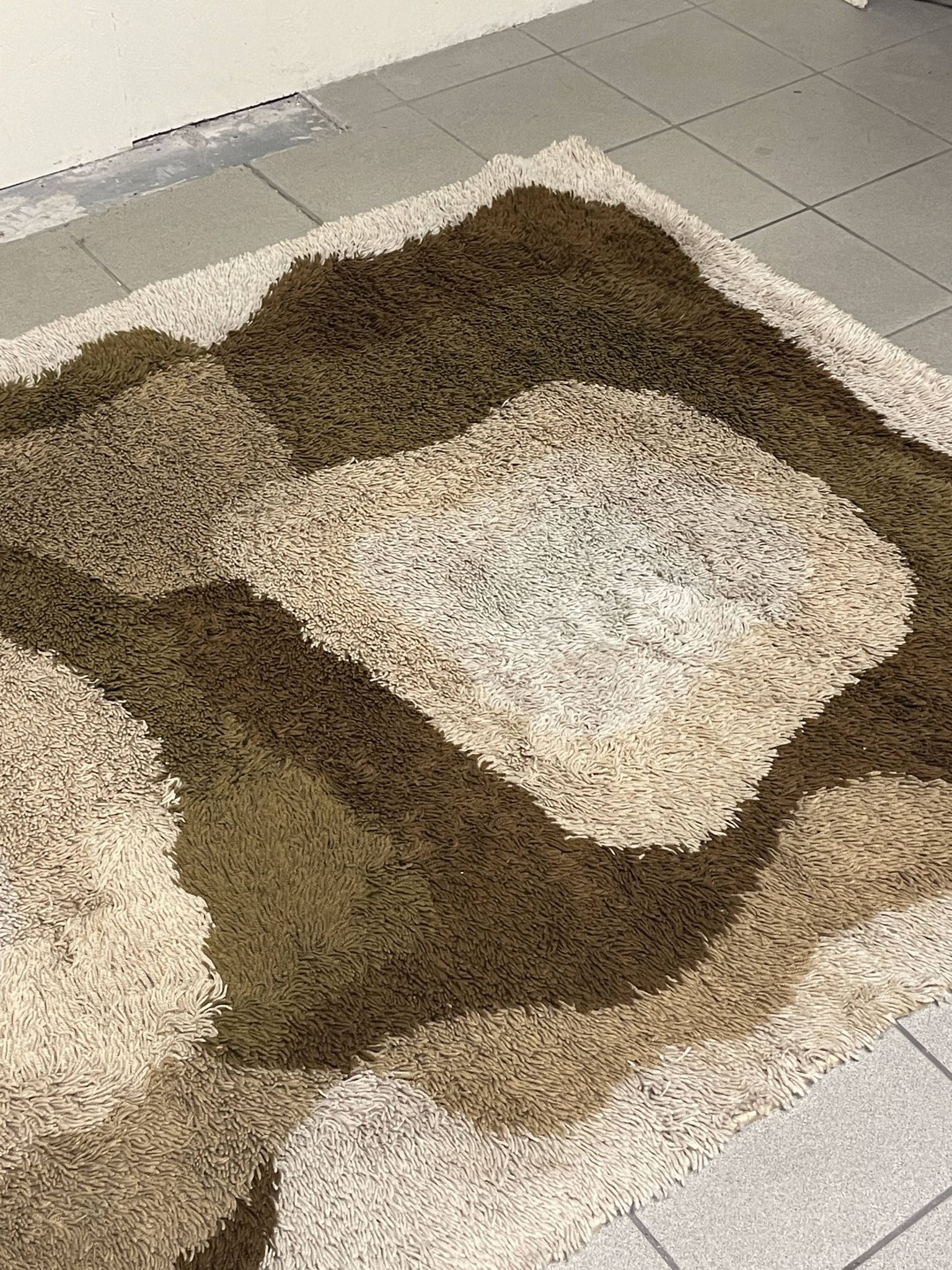 Large High-Pile Wool Rug, produced by Desso, 1970s
