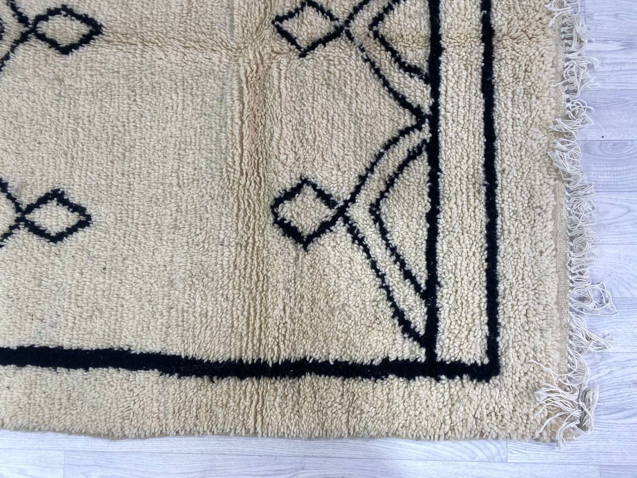 Handmade Moroccan Berber carpet 252 x 155 CM