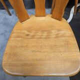 12 wooden bistro chairs, 1970