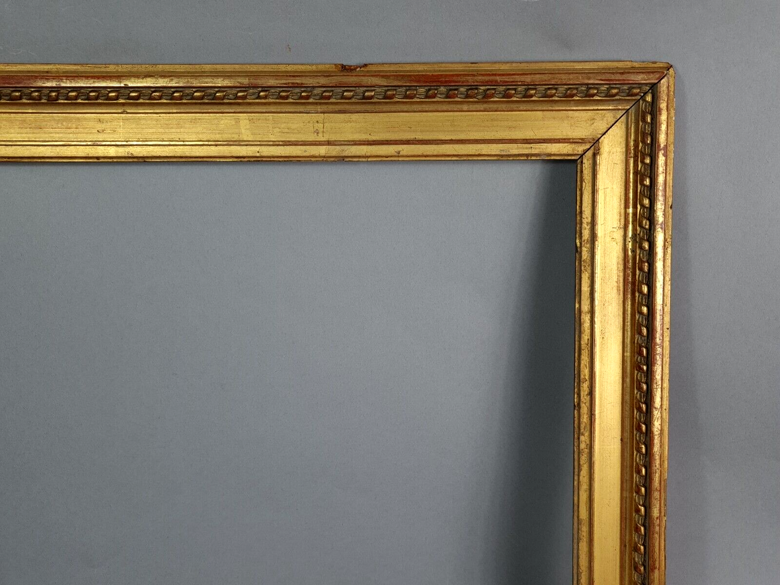 Old frame wood stucco gilding original 50x42 foliage 41x33 cm SB