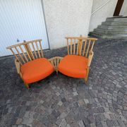 Robert guillerme  & jacques chambron banquette éventail