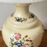 VINTAGE Ceramic Lamp with Wooden Base