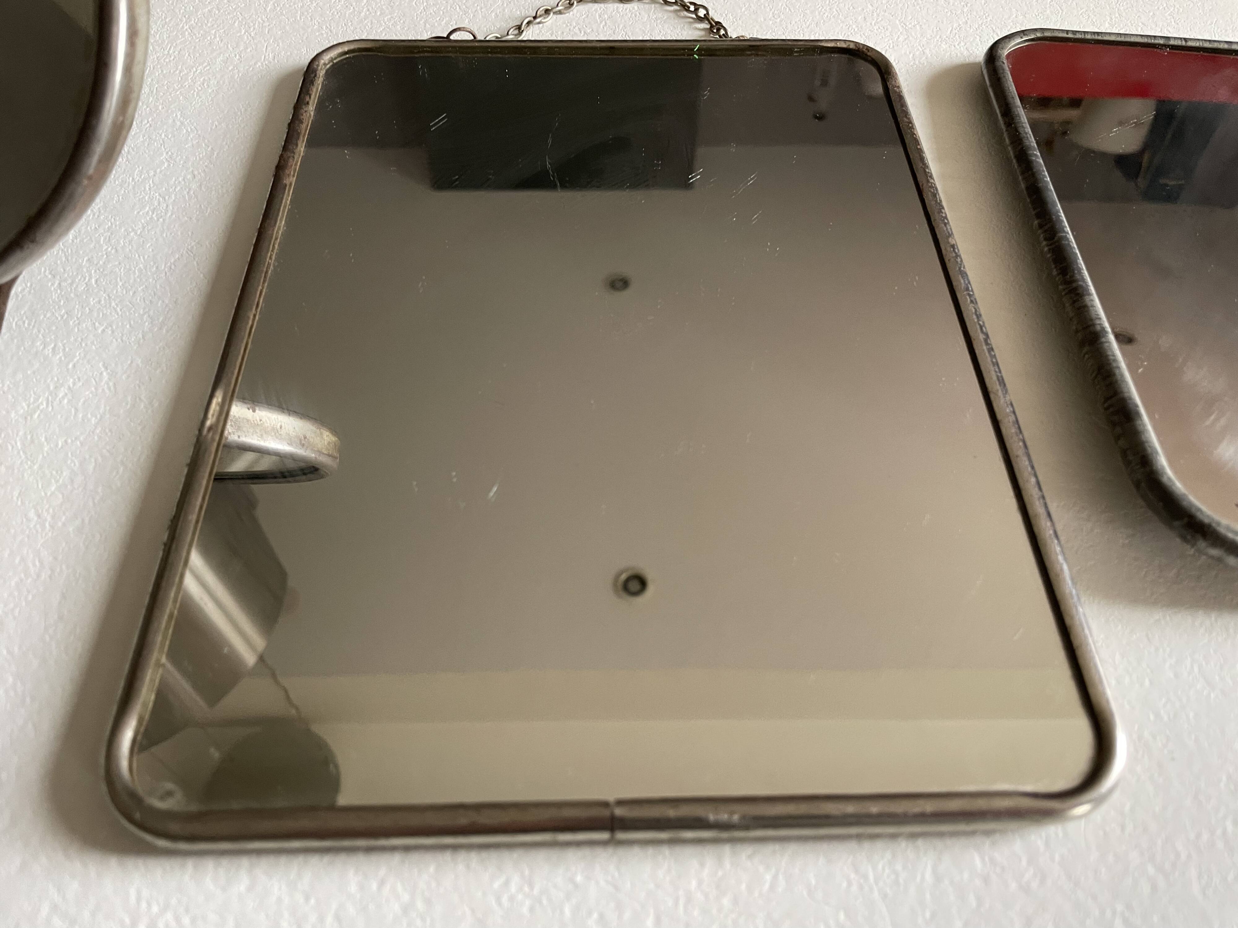Lot de 3 miroirs de barbier