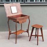 Oak dressing table 1900 Art Nouveau