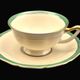 Set of three antique Thomas Bavaria cups – Ivory porcelain