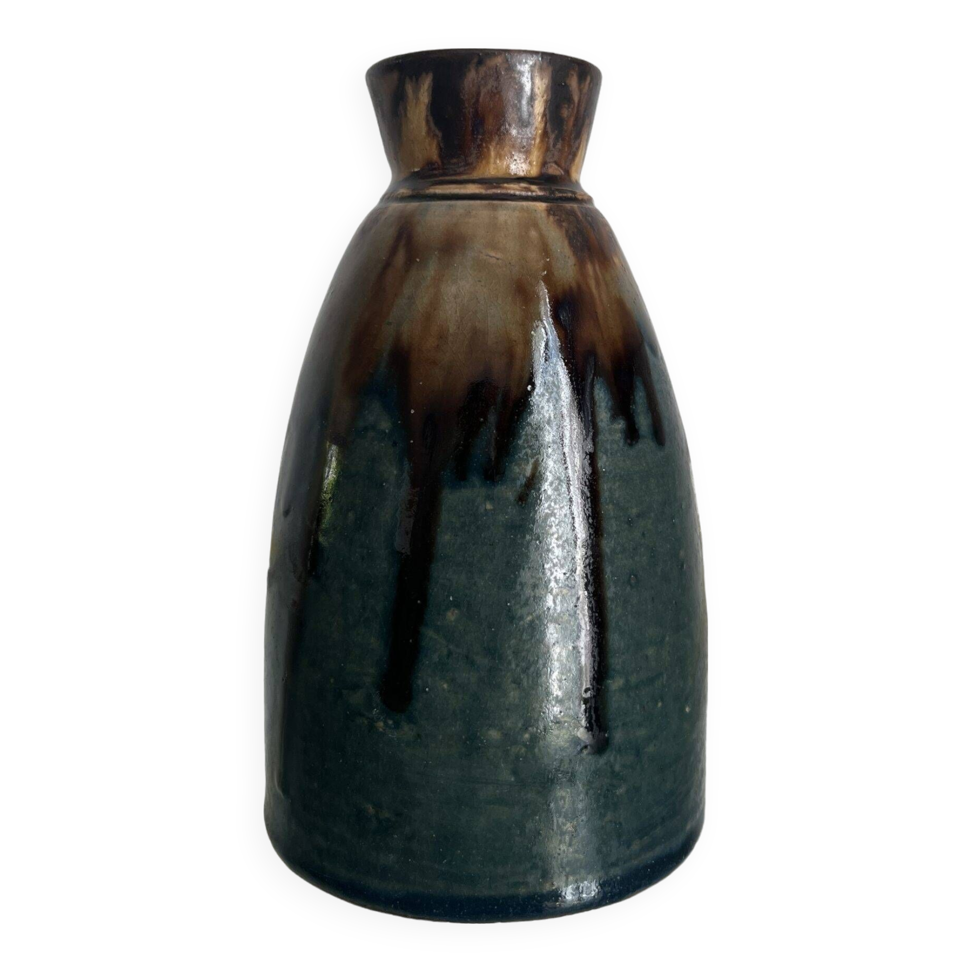 Vase en grès vernissé par Joseph Talbot à la Borne vers 1930