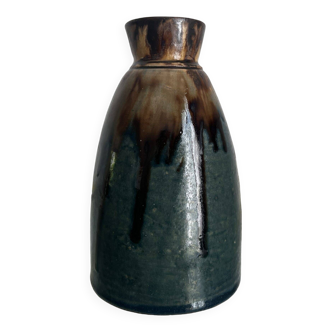 VARNISHED STONEWARE VASE BY JOSEPH TALBOT AT LA BORNE CIRCA 1930