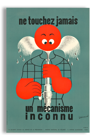 Reproduction affiche de sécurité