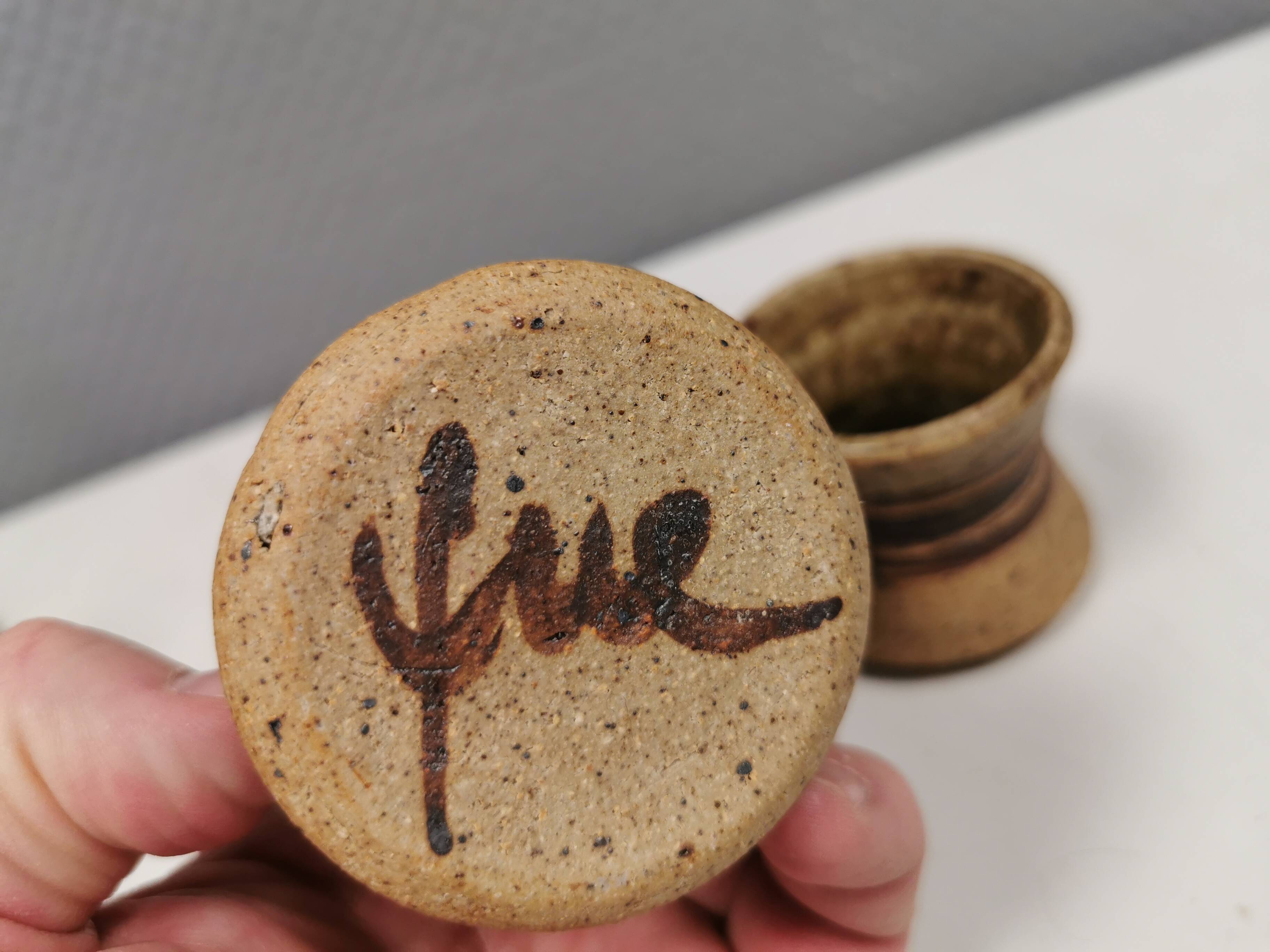 Two small vases/candlesticks/pots by the famous Tue Poulsen Denmark 1970s