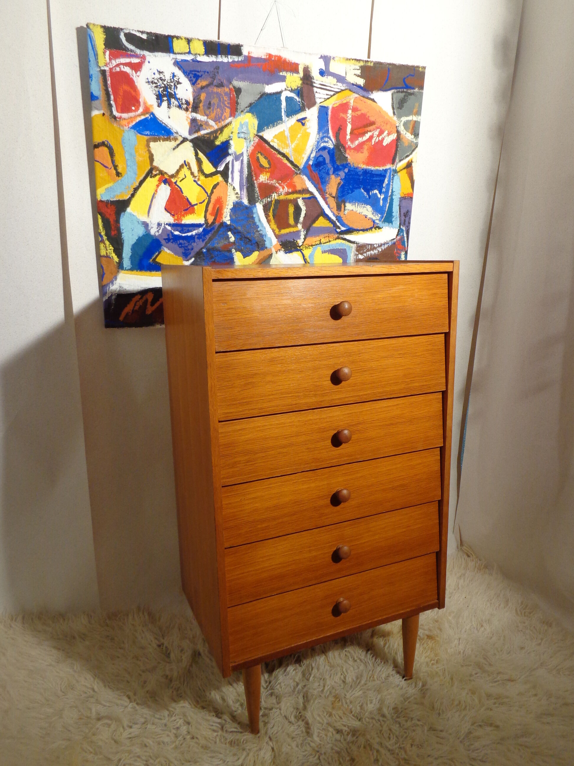 Vintage 1960s light wood clothing