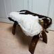 Bedouin Camel Saddle & Hide Stool Ottoman 1970s