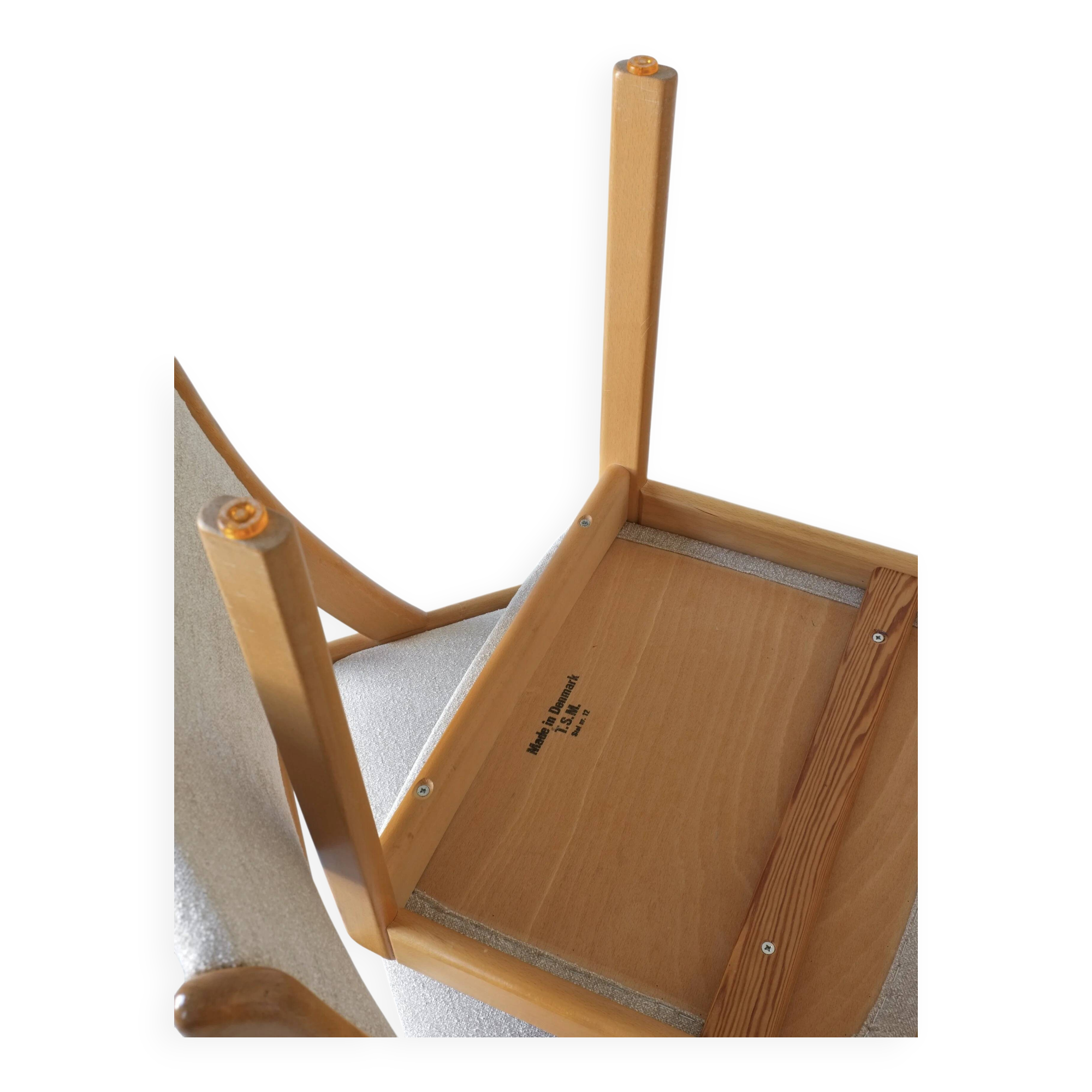 6 beechwood chairs | Thorsø Møbelfabrik | Denmark | 1980s