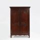 Grande armoire de mariée antique française sculptée de style Louis XVI, 1850
