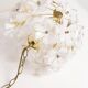 Medium Hollywood Regency style ceiling light, white flowers, Italy, 1960s.