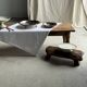 Shallow dish in stainless steel and wood H4 D20