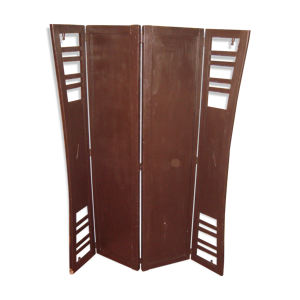 Paravent noir en bois