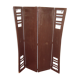 Paravent noir en bois