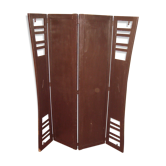 Black wooden screen