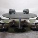 Ensemble table et 6 chaises Chromcraft space age années 70