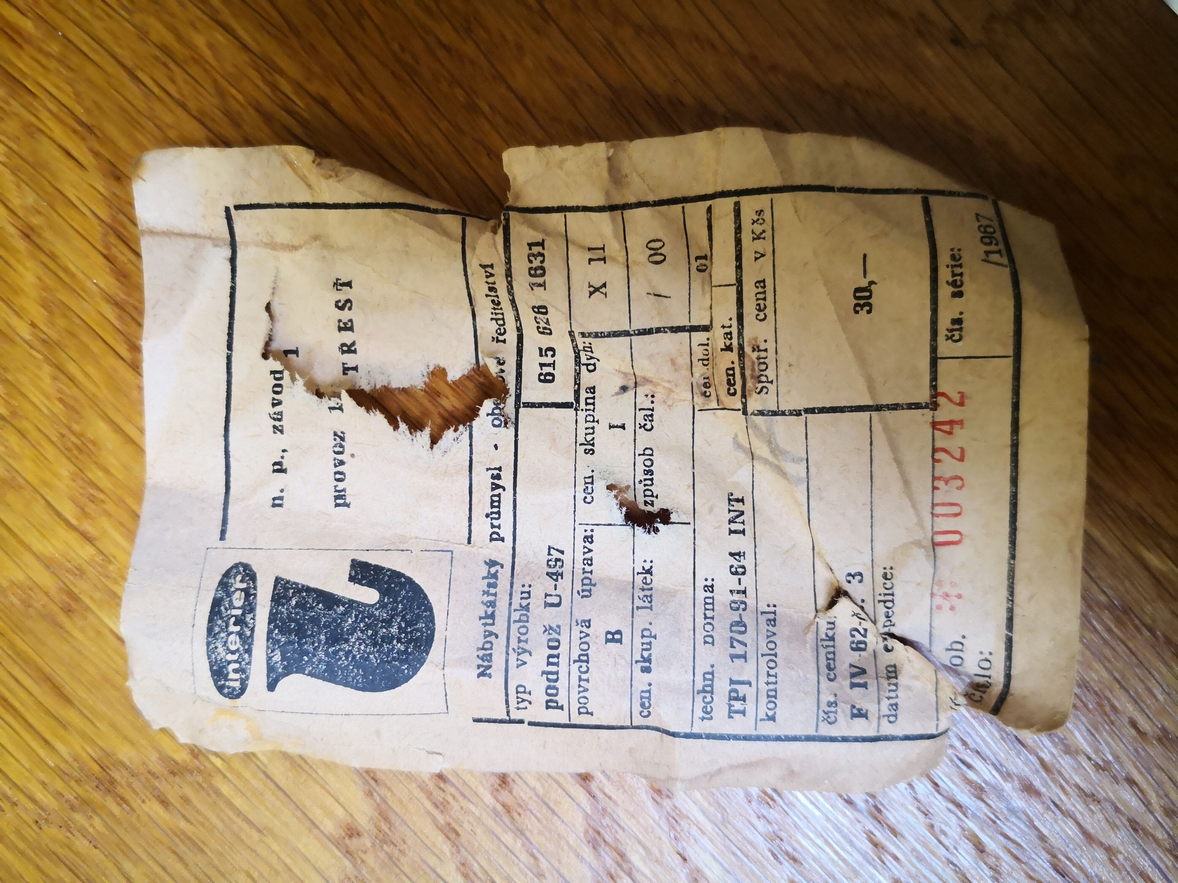 Czech vintage sideboard Jiroutek, Scandinavian style