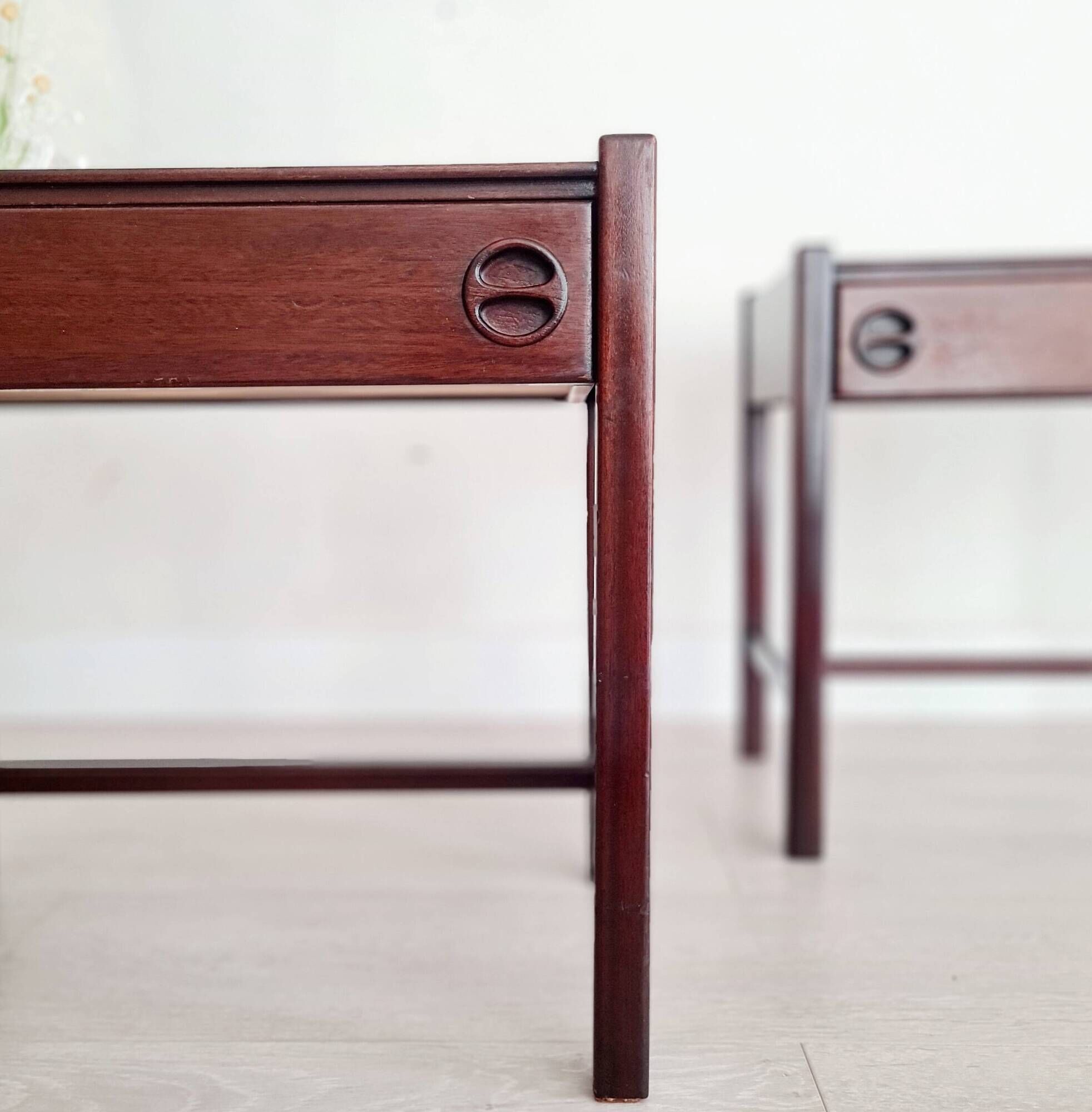 Bedside tables by Jacques Hauville edition Roche Bobois 1960
