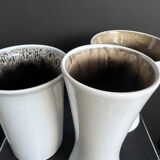 Vases diabolo céramique West Germany années 60