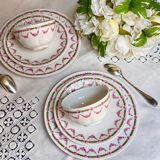 Set of 6 Teacups with Saucers | Bernardaud circa 1900