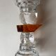 Glass candle holder