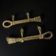 Valenti XL bronze rope knot door handles, Spain, 1980s