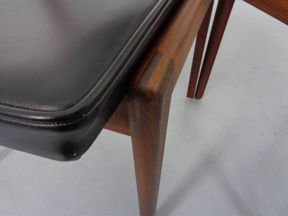 Set of Teak Dining Chairs Model 641P by Rudolf Glatzel for Thonet, 1960s