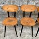 Série de 6 chaises bistrot estampillées Baumann