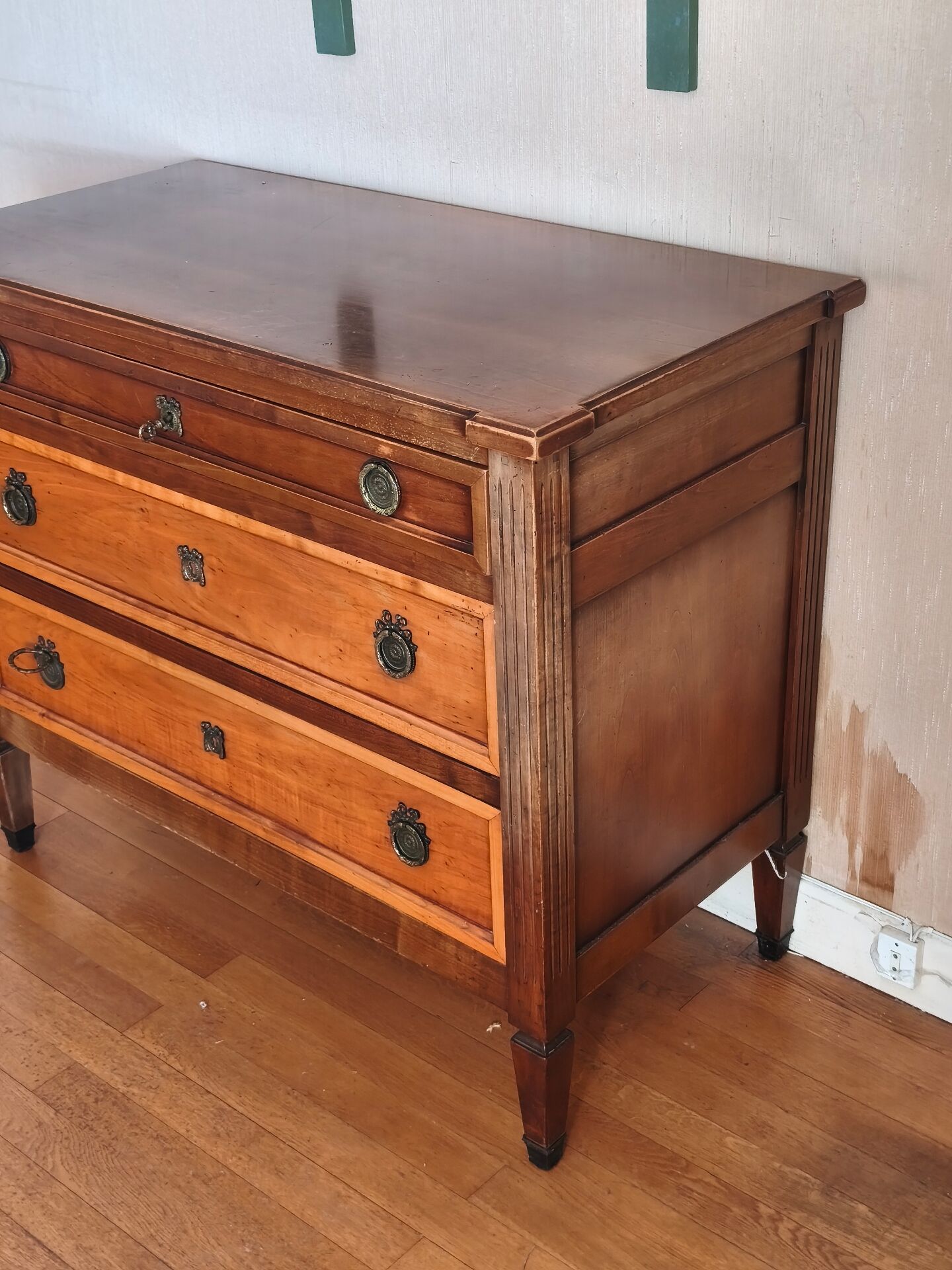 Louis XVI style commode stamped