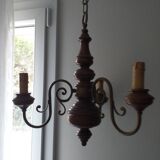wooden chandelier turns and leiton