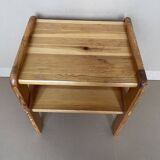 80s pine bedside table