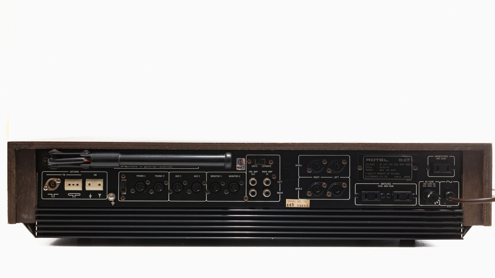 Rotel stereo receiver rx 802