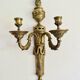 Pair of Mid-19th Century Napoleon III 2-Branch Gilt Bronze Candle Sconces