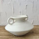 Vase forme organique en tadelakt blanc