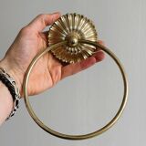 Gold metal bathroom accessories