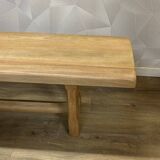 2m20 solid walnut benches, stripped and varnished