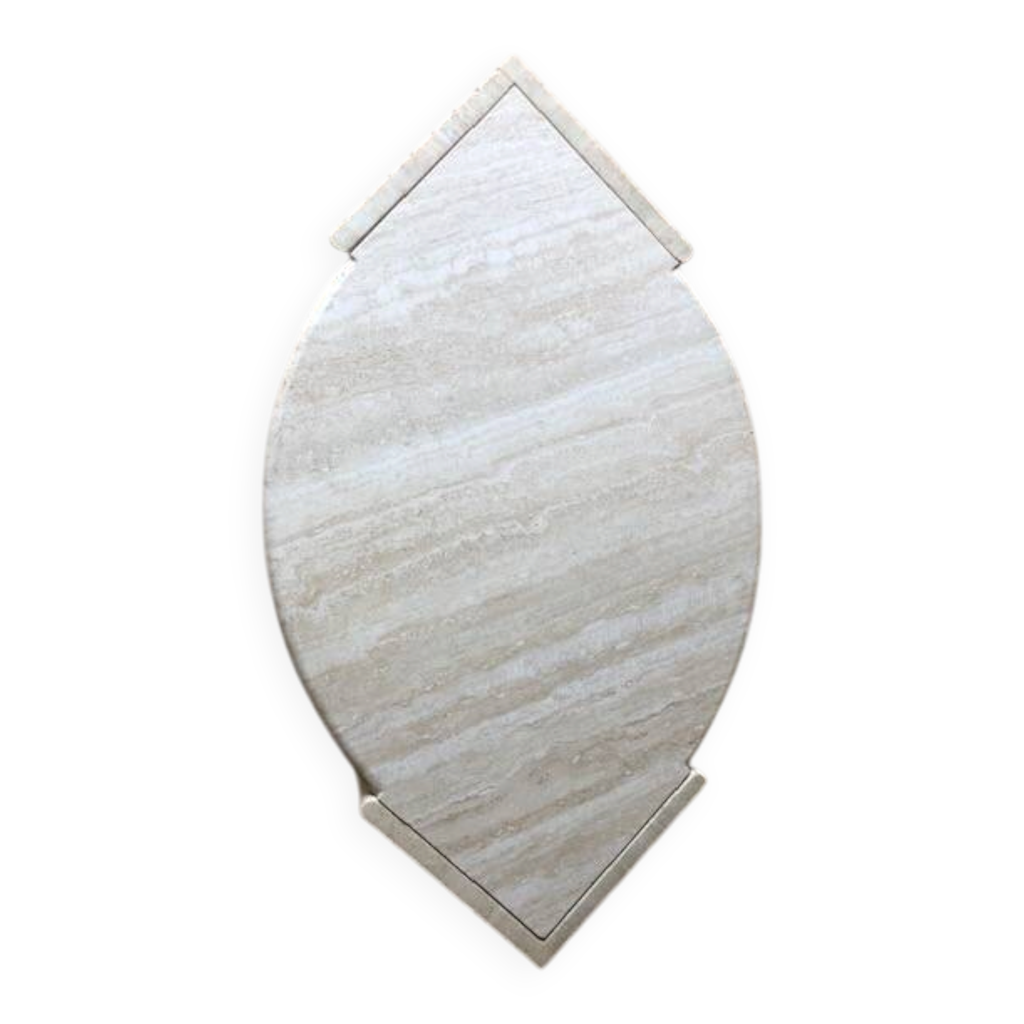 Travertine coffee table