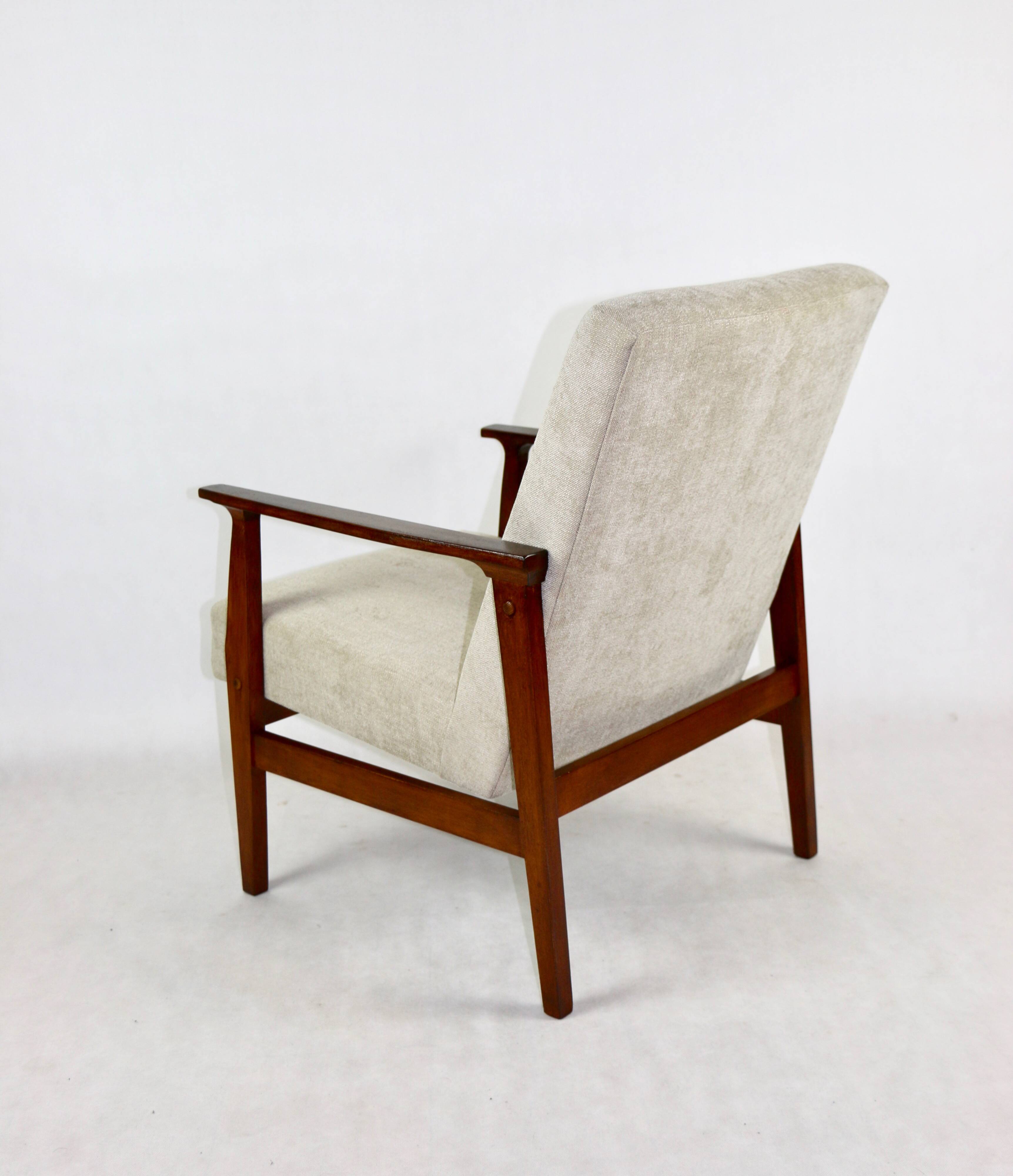 Vintage Beige Club Armchair, 1970s