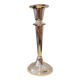 Silver metal candle holder