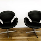 Pair of "Swan Chairs" by Arne Jacobsen