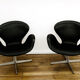 Paire de "Swan Chairs" d'Arne Jacobsen