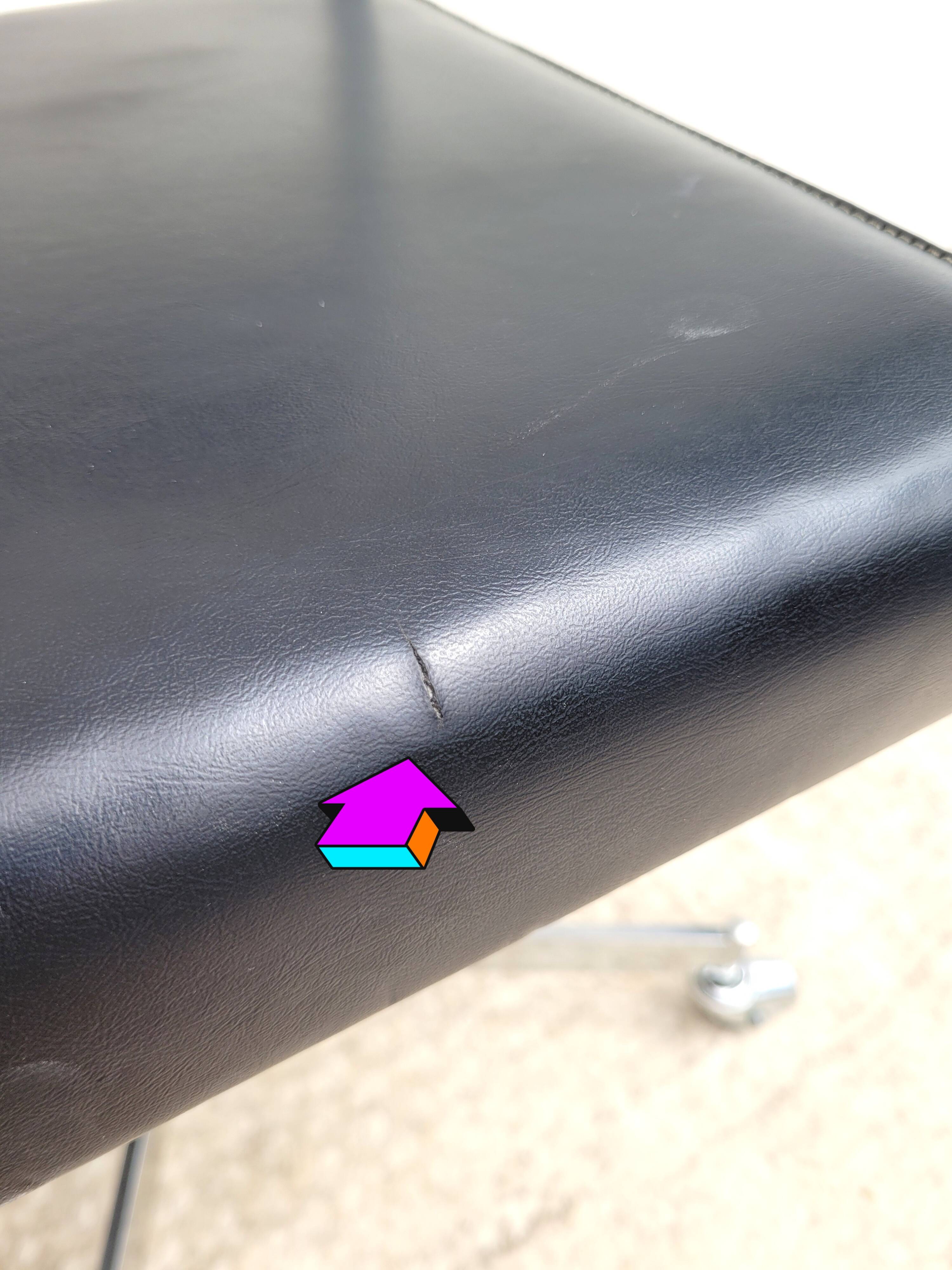 Vintage swivel office chair with casters